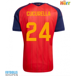Billiga Spanien Marc Cucurella #24 Hemmatröja VM 2026 Kortärmad